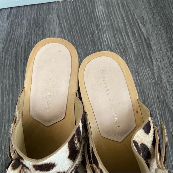 LOEFFLER RANDALL ROBERTA LEOPARD CLOGS 7M - Picture 6 of 6
